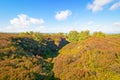 Scar on Stanton Moor where there is an old abandoned quarry Royalty Free Stock Photo