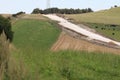 Scar on the SUSSEX DOWNS Royalty Free Stock Photo