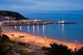 Scarborough at night.