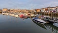 Scarborough, North Yorkshire/UK - 04 07 2018: Boats and Yachts in Scarborough Harbour