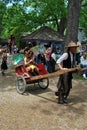 Scarborough Rennaissance Faire: Fairy in Rickshaw Royalty Free Stock Photo