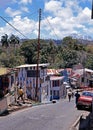 Scarborough village street, Tobago.