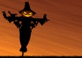 Scarecrow Background Royalty Free Stock Photo