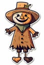 Scarecrow Clipart - Fall Farm Festivities Royalty Free Stock Photo