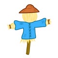 Scarecrow isolated illustration