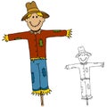 Scarecrow Man Royalty Free Stock Photo