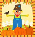 Scarecrow and Pumpkins