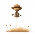 Scarecrow On A Stick: Photorealistic Rendering With Cartoonish Character Design