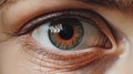 Scared Eyes: Hyperrealistic Art With Orange Eye By Maximilian Pirner