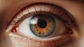 Scared Eyes: Hyperrealistic Digital Painting Of Human Eye