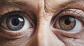 Scared Eyes: Hyperrealistic Painting Of An Old Woman With White Eyelashes