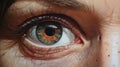 Scared Eyes: Hyperrealistic Painting Of A Person\'s Eye