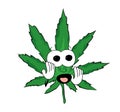 Scared marihuana cartoon