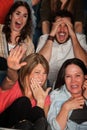 Scared People In Theater Royalty Free Stock Photo