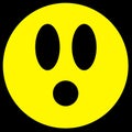 Scared smile icon