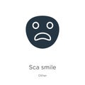 Scared smile icon vector. Trendy flat scared smile icon from other collection isolated on white background. Vector illustration