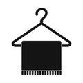 Scarf on coat-hanger icon Royalty Free Stock Photo