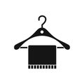 Scarf on coat hanger icon, simple style Royalty Free Stock Photo