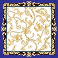 Scarf Golden baroque