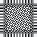Scarf keffiyeh pattern Royalty Free Stock Photo
