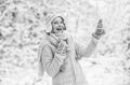 Scarf mitten and hat. Nature covered snow. Happiness. Exciting winter photoshoot ideas. Snow games. Winter outfit. Snow