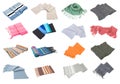 Scarfs collection set #2 | Isolated Royalty Free Stock Photo