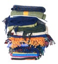 Scarfs stack | Isolated Royalty Free Stock Photo