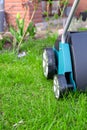 Scarifier Work into the garden. Royalty Free Stock Photo