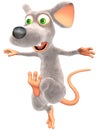 Scaring Mouse Royalty Free Stock Photo