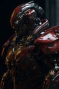 The Scarlet Enforcer, A Technological Marvel from Tomorrow , AI Generative