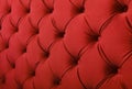 Red textile capitone background texture