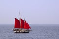 Scarlet sails. Royalty Free Stock Photo