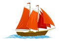 Scarlet sails