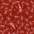 Scarlet Seamless Leaf. Ruby Pattern Palm. Brown Tropical Textile. Red Floral Texture. Flora Leaf.