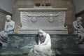 Scarophagus and Statue of Grief, Love and memory at Roskilde Cathedral