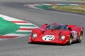 Scarperia, 3 April 2022: Ferrari 312 P year 1969 ex Pedro Rodriguez in action during Mugello Classic 2022 at Mugello Circuit