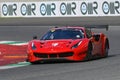 Scarperia - Italy, 28 October 2023: Ferrari 488 GT3 in action at the Mugello Circuit