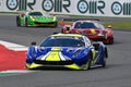 Scarperia - Italy, 28 October 2023: Ferrari 488 GT3 in action at the Mugello Circuit