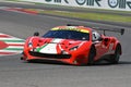 Scarperia - Italy, 28 October 2023: Ferrari 488 GT3 in action at the Mugello Circuit