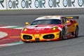 Scarperia - Italy, 28 October 2023: Ferrari 430 GTC in action at the Mugello Circuit