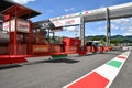 Scarperia, Mugello - Italy, May 31: Details of the Pitlane and the infrastructures of the Mugello Circuit