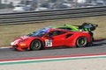 Scarperia, 29 September 2023: Ferrari 488 of team Af Corse drive by Acosta Ray and Negri Oswaldo in action