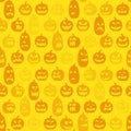 seamless halloween pumpkin background