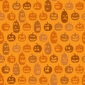 seamless halloween pumpkin background