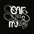 SCARS TELL MY STORY T shirt design lettering