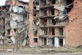 Scars of war in Grozny, Chechn