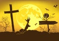 Scary background for eve of All Saints Day.