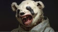 Scary Bear Mask: Hyper-realistic Concept Art With Inventive Character Designs