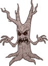 Scary cartoon tree