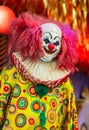 Scary clown doll face Royalty Free Stock Photo